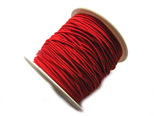 Gummikordel elastisch, 1mm, rot, 20m (0,25/m)